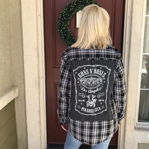 ✨Custom Made Guns N Roses Flannel😍